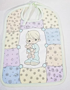 Vintage Precious Moments Bib Quilted Handmade New - Picture 1 of 4