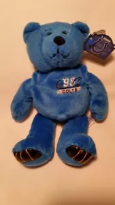 #18 Peyton Manning 1998 Limited Treasures Indianapolis Colts 9 Zoll Blaubär mit Etikett - Bild 1 von 2
