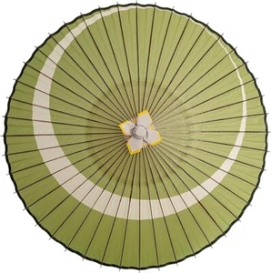 YAMAMOTO made Traditional Japanese Umbrella Janome Rain Three Moon Paper Bamboo - Picture 1 of 8