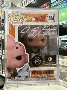 Funko Pop! Dragon Ball - Super Buu con Fantasma #1464 Cáliz Glow Chase Firmado PSA - Imagen 1 de 9