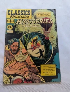1947 Classics Illustrated ~ MYSTERIES by Edgar Allan Poe Book no.40 - Picture 1 of 4