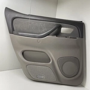 2005 Toyota Sequoia SR5 Rear  Left Driver Side Door Trim Panel Gray OEM - Picture 1 of 14