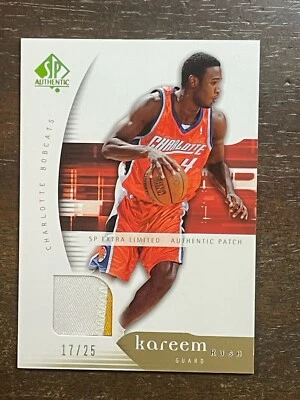 Parche reliquia camiseta Kareem Rush #7 SP auténtico 2005-06 #d/25 *Noles2148* Foto 1 de 2