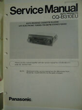 SERVICE MANUAL PANASONIC CQ-B310EU Auto Reverse Tape Player w/AM FM MPX Radio