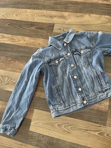GAP Kids Blue Denim Jacket Vintage Y2K Classic Girls Kids Size XXL - Picture 1 of 14