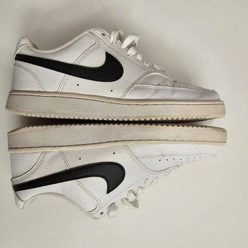 Scarpe sneakers Nike Court Vision basse bianche stringate taglia 7