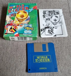 Commodore Amiga Game World Soccer Boxed Untested - Picture 1 of 2