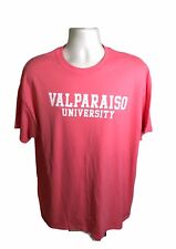 Valparaiso University Tee Shirt 100% Cotton Pink Short Sleeve Unisex XL. NEW