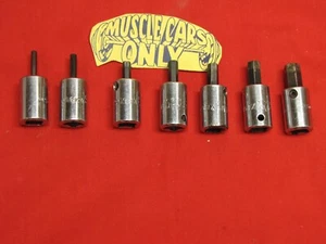 MAC Tool USA Used 3/8 Drive SAE Chrome Stubby Hex Bit 7 Piece Socket Set - Picture 1 of 3
