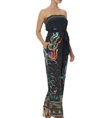 new CAMILLA FRANKS SILK CRYSTALS WISE WINGS JUMPSUIT XL layby avail - Image 1 of 4