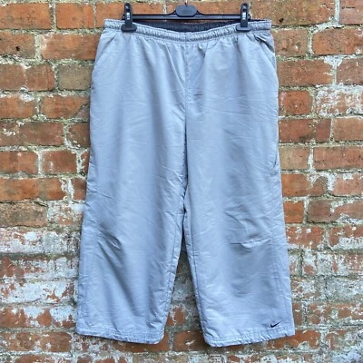 Pantalones Cortos de Pista Nike De Colección 3/4 Longitud Para Hombre Grandes Gris Y2K Excelencia Deportiva Foto 1 de 4