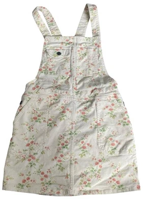Polo Ralph Lauren Girls 16 Floral Corduroy Overall Dress Jumper Cottagecore - Image 1 of 4