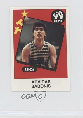 1986 Panini Supersport Stickers Italian Arvydas Sabonis #136 HOF - Image 1 of 2