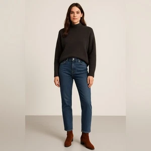 Suéter Vince para mujer de gran tamaño mezcla de lana cuello falso talla M (excelente estado) - Imagen 1 de 9