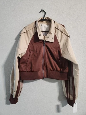 Chaqueta de bombardero recortada Pilcro Anthropologie nueva con etiquetas para mujer talla XS Foto 1 de 4