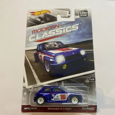 Hot wheels new on card Renault 5 Turbo Modern classics on Real Riders — 第 1/2 张图片