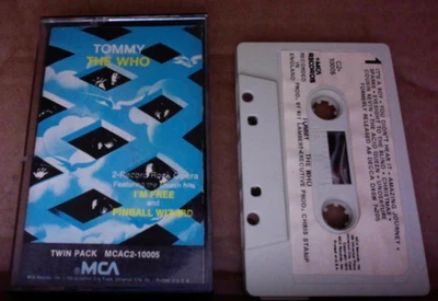 RARE ORIG 1969 USA CASSETTE tape PAPER LABELS The WHO Who's TOMMY Roger Daltrey - Image 1 of 4