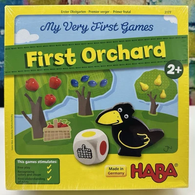 HABA My Very First Orchard Game Cooperative Preschool Matching Wooden Fruit NEW! - Image 1 of 4