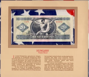 Most Treasured Banknotes Hungary 20 Forint 1975 UNC P-169f Serie C277 016152 - Picture 1 of 3