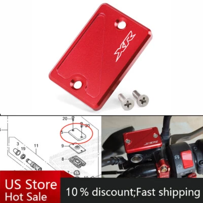 Tapa de depósito de freno delantero para HONDA XR650L XR600R XR250L XR 230/400 Motard Foto 1 de 4