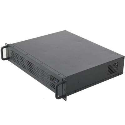 2U PC Server Gehäuse 14 Zoll 2HE Serverschrank Rackmount Server Case 7 x 3.5 HDD - Bild 1 von 4