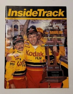 Inside Track Magazine Sterling Martin, Chad Little April 1995 NASCAR ESPN - Picture 1 of 3