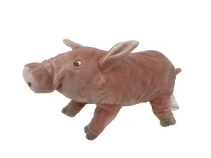 Ikea Knorrig 15" peluche maiale imbottito animale bambino rosa giocattolo morbido cucito occhi - Foto 1 di 5