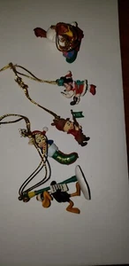 1990's 5 Pc LOONEY TUNES & MINNIE MOUSE MINI CHRISTMAS TREE ORNAMENT lot - Picture 1 of 16
