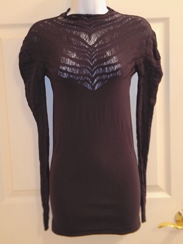 UNDERCOVER Mini abito tunica Moda International. Nero taglia S. Schienale aperto. Vintage 2008.