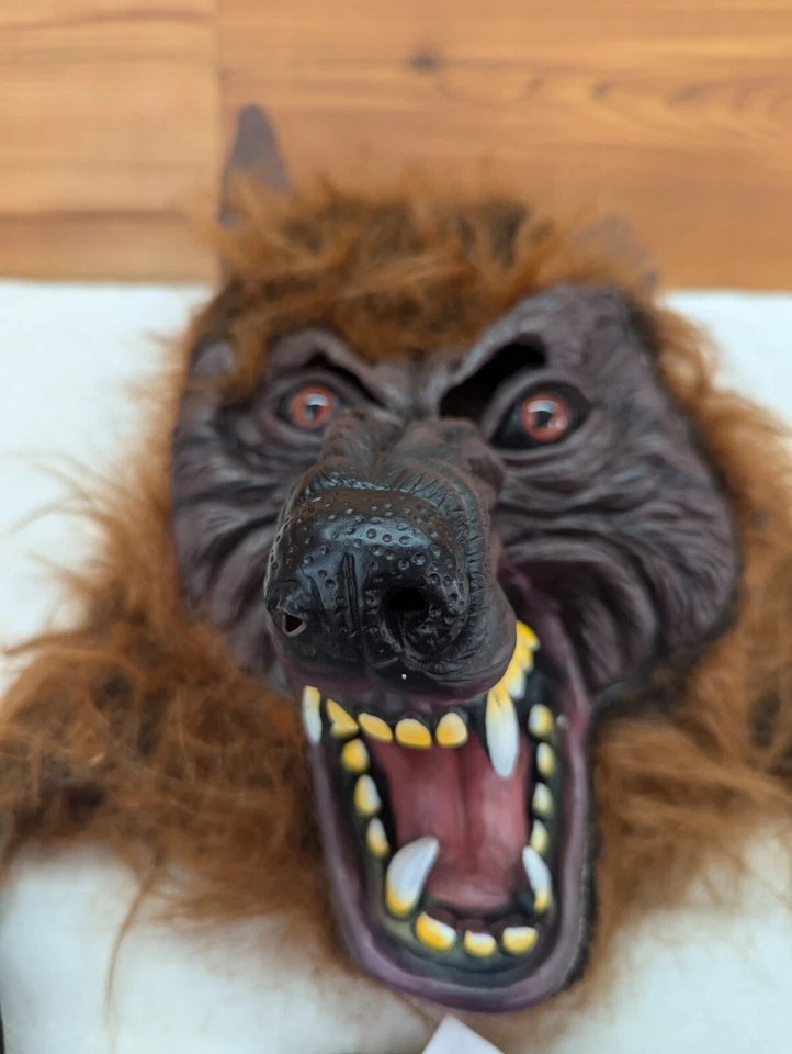 Hombre Lobo Totalmente Gul Marrón Lobo Disfraz Talla Única Halloween Lobo Monstruo Miedo  Foto 1 de 4