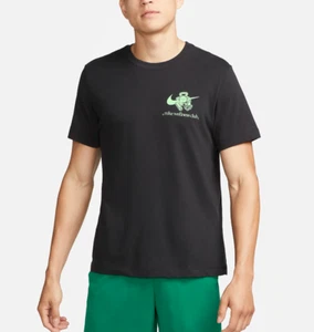 Nike DRI-FIT HOMBRE WELLNESS CLUB SS Logotipo Gráfico Camiseta NEGRA TALLA S FJ2450 010 - Imagen 1 de 5