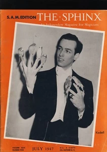 Jack Kodell Bird Act The Sphinx July 1947 Vintage Magicians' Magazine - Picture 1 of 3
