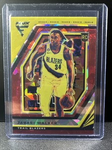 2022-23 Flux Red Cracked Ice #208 Jabari Walker RC Portland Trail Blazers
