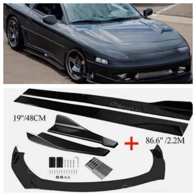 For Mitsubishi 3000GT Front Bumper Lip Spoiler Body Kit+ Side Skirt + Rear Lip Foto 1 de 4