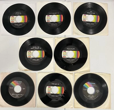 Lot of (8) Conway Twitty 45 RPM Records - Lot M - Image 1 of 2