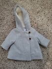 Old Navy Kids Gray Wool Blend Pea Coat Size 0-3 Months