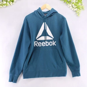 Reebok Herren Hoodie türkis blau Langarm Delta Logo Gr. S NEU - Bild 1 von 8