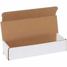 Corrugated Mailers For Packing, Moving & Shipping, 10"x3"x2", White, 50/Bundle