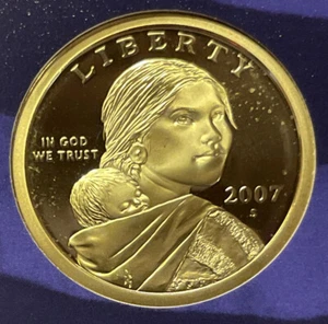 Dólar nativo americano Sacagawea 2007 S Proof de conjunto de prueba con envío gratuito - Imagen 1 de 2