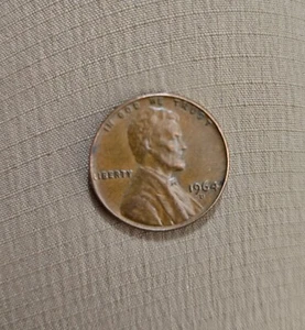 1964 D Lincoln Penny Very Fine ERROR “LIBERTY” is not aligned Broadstrike RARE - Picture 1 of 3