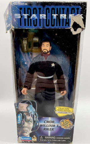 1996 Playmates Star Trek First Contact Commander William Riker 12" Action Figure Cover