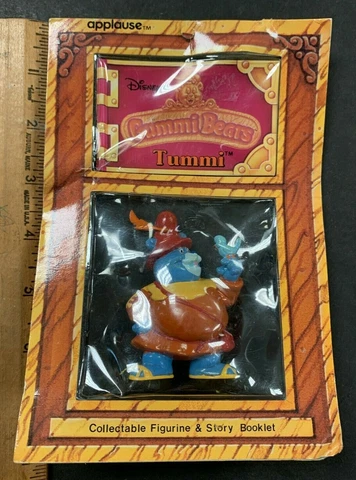 1985 WALT DISNEY'S GUMMI BEARS TUMMI FIGURINE & STORY BOOK SEALED NEW (AA) 71921 Cover