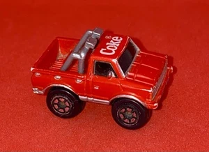Micro Tiny Tuffs Coca Cola Pickup Camion Rosso 1979 Hartoy - Foto 1 di 5