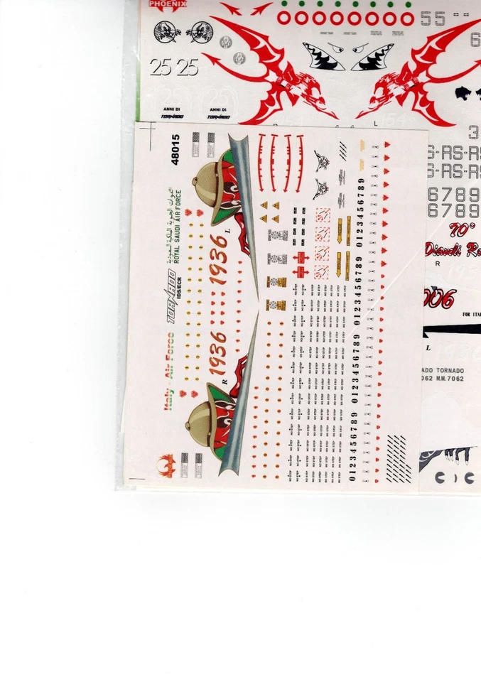 TORNADO IDS/ECR DECALS PHOENIX SCALA 1/48 - Immagine 1 di 1