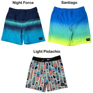 Hurley Boys Pull-On Draw-Cord Back Pocket Swim Trunk - Picture 1 of 12