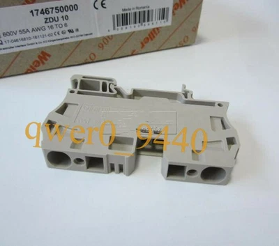 5pc New Weidmuller Spring-loaded Terminal Block ZDU10 - Image 1 of 2