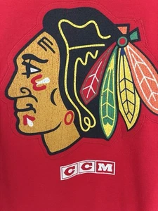 Chicago Blackhawks NHL Hockey CCM Men’s Long Sleeve Shirt Size Large - Picture 1 of 9