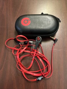 Beats by Dr .Dre Tour  In-Ear Headphones with Remote & Mic for iPhone5/6/7  Red  - Picture 1 of 3