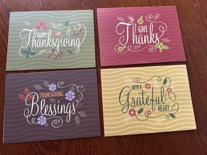 Thanksgiving Greeting Card Assortment by Current  8 cards total/ 4 designs - Picture 1 of 5