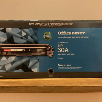 Cartucho de tóner láser negro 30A Office Depot marca nuevo en caja Foto 1 de 4
